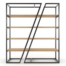 Стелаж для зберігання в стилі Loft NS-1675 2530x1800x350 мм Черный