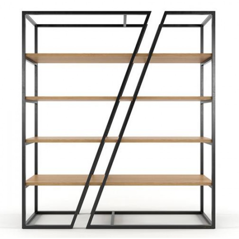 Стелаж для зберігання в стилі Loft NS-1675 2530x1800x350 мм Черный