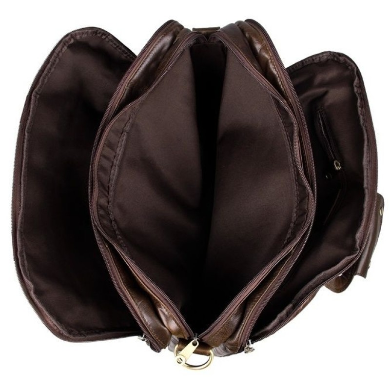 Сумка чоловіча Vintage 14247 для ноутбука з діагоналлю 15.6 дюйма Коричнева, Коричневий