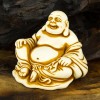 Статуетка Нецкэ Netsuke Хотей, що сидить Гіпс 5.9x5.6x4.7 см Бежевий (00669) в інтернет супермаркеті PbayMarket!