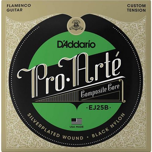 Струни для класичної гітари D'Addario EJ25B Composites Flamenco Black Nylon Custom Tension Струни для класичної гітари D'Addario EJ25B Composites Flamenco Black Nylon Custom Tension