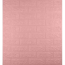 Самоклеюча декоративна 3D панель 3D Loft 700x770x5 мм Рожевий (147)