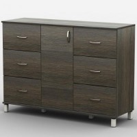 Комод Тиса Мебель АКМ-50 1 Венге 45x90x140 см Комод Тиса Мебель АКМ-50 1 Венге 45x90x140 см