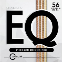 Струни для акустичної гітари 6 шт Cleartone 7813 EQ Hybrid Metal Acoustic Medium Strings 13/56