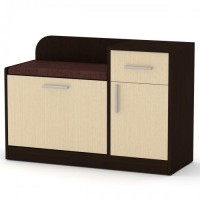 Тумба для взуття Компаніт ТО-4 Венге комбі (98х38х66 см) Тумба для взуття Компаніт ТО-4 Венге комбі (98х38х66 см)