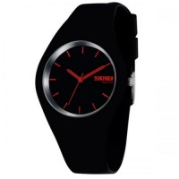 Наручний годинник чоловічий Skmei Rubber Black 9068 Чорний (1525)