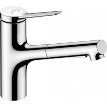 Змішувач з витяжним душем для кухонної мийки Hansgrohe Zesis M33 sBox Хром 74803000