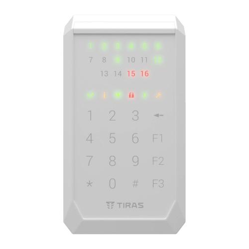 Сенсорная клавиатура Tiras Technologies K-PAD16+ (white) для управления охранной системой Orion NOVA II