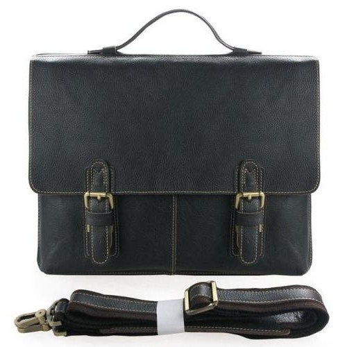 Портфель Vintage 14248 Чорний, Коричневий