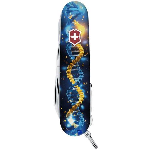 Складаний ніж Victorinox Huntsman Ukraine ДНК Українця Жовто-синій (1.3713.3_T3270pw) Складаний ніж Victorinox Huntsman Ukraine ДНК Українця Жовто-синій (1.3713.3_T3270pw)