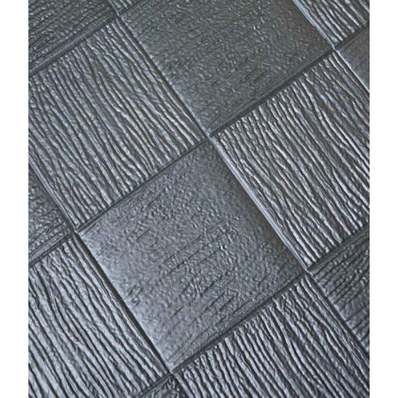 Самоклеюча декоративна 3D панель Loft-Expert плетіння графіт 700x700x5 мм