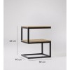 Столик журнальний, кавовий GoodsMetall із металу в стилі Loft