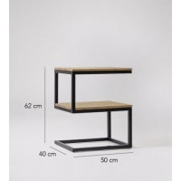 Столик журнальний, кавовий GoodsMetall із металу в стилі Loft  Столик журнальний, кавовий GoodsMetall із металу в стилі Loft