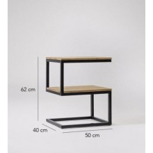 Столик журнальний, кавовий GoodsMetall із металу в стилі Loft