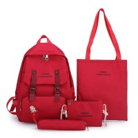 Рюкзак шкільний для дівчинки Hoz 4 в 1 VV 6 Червоний (SK001597)