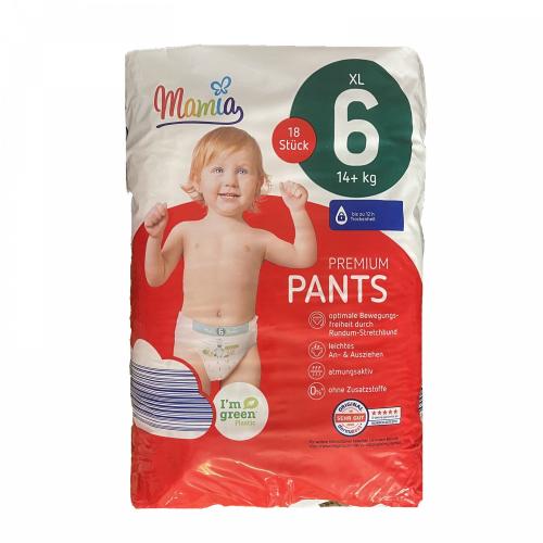 Підгузки-трусики Mamia Premium Pants XL 6 (14+ кг) 18 шт