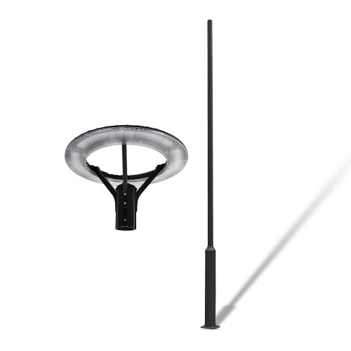 Комплект світильник парковий Lightwell LW-GL-50S/стовп парковий 4 м/кронштейн Dahua DS-1275ZJ-SUS Комплект світильник парковий Lightwell LW-GL-50S/стовп парковий 4 м/кронштейн Dahua DS-1275ZJ-SUS