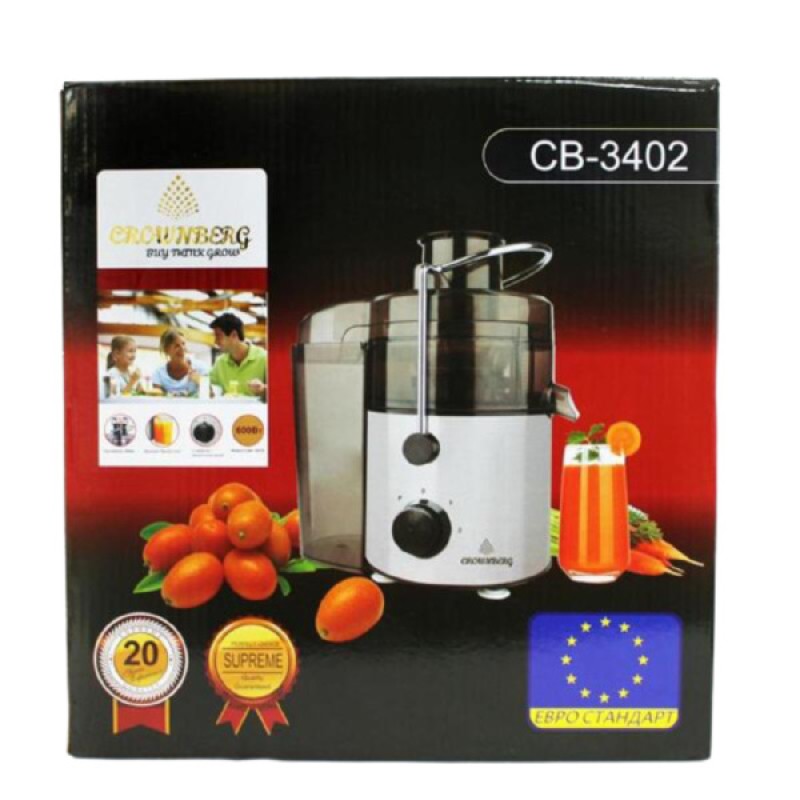 Соковитискач універсальний 1000 Ватт Crownberg CB-3402