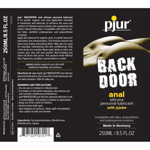 Анальне мастило Pjur Backdoor anal Relaxing jojoba silicone lubricant 250 мл (PJ11300) в інтернет супермаркеті PbayMarket!