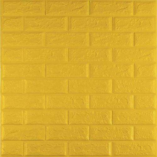 3D панель самоклеюча цегла Жовта 700x770x5мм (010-5) Sticker Wall SW-00000146 3D панель самоклеюча цегла Жовта 700x770x5мм (010-5) Sticker Wall SW-00000146