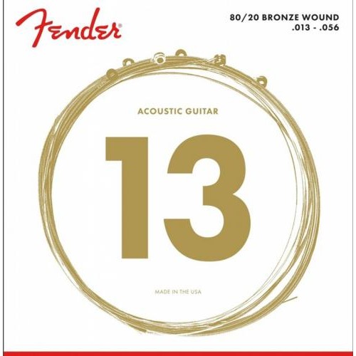 Струни для акустичної гітари Fender 70M 80/20 Bronze Acoustic Guitar Strings 13/56 Струни для акустичної гітари Fender 70M 80/20 Bronze Acoustic Guitar Strings 13/56