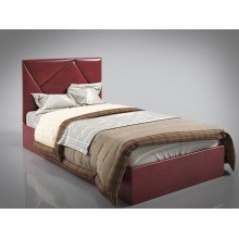 Ліжко BNB BaileysDesign з підйомним механізмом каркас метал 80x200 бордовий