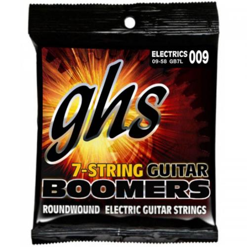 Струни для електрогітари GHS GB7L Boomers Light Electric Guitar 7-Strings 9/58 Струни для електрогітари GHS GB7L Boomers Light Electric Guitar 7-Strings 9/58