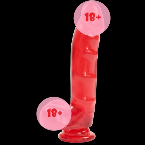 Фалоімітатор Doc Johnson Jelly Jewels - Cock and Balls with Suction Cup Red (SO2007) в інтернет супермаркеті PbayMarket!
