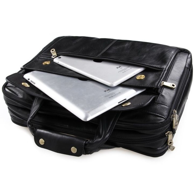 Сумка чоловіча Vintage 14242 для ноутбука 15.6 Чорна, Чорний