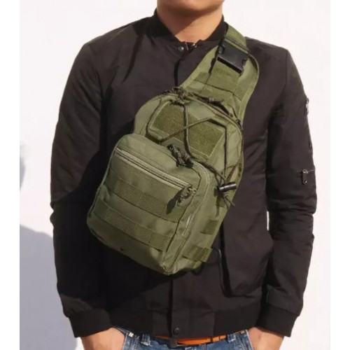 Сумка тактична No Brand 27x20x15 см Зелений (1713885921) Сумка тактична No Brand 27x20x15 см Зелений (1713885921)