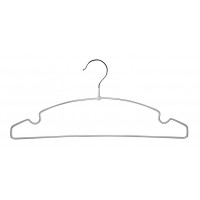 Набір вішалок для одягу металевих просиліконених Hoz MMS-R85358 Піджак 40 см 10 шт Сірий (SK000115)