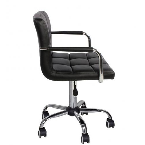 Крісло Артур КО SDM на колесах, регульоване по висоті, екокожа Чорний Крісло Артур КО SDM на колесах, регульоване по висоті, екокожа Чорний