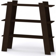 Полиця настінна Компанит П-28 Венге темний (120х33, 2х117, 2 см)