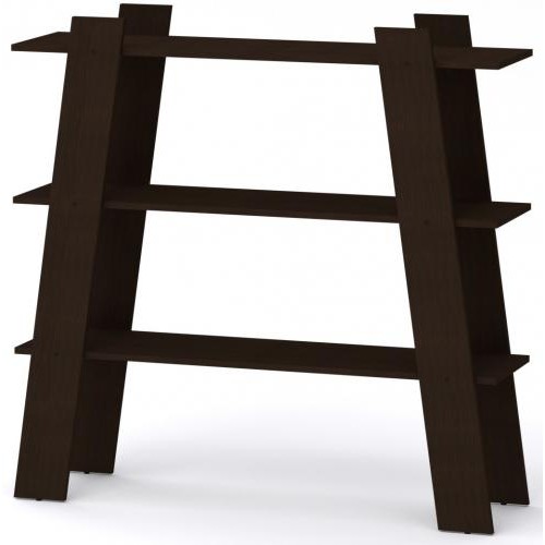 Полиця настінна Компанит П-28 Венге темний (120х33, 2х117, 2 см)