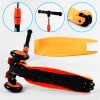 Самокат-велобіг триколісний Best Scooter колеса PU зі світлом 3 в 1 70 кг Orange (105657)