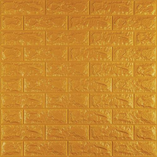 3D панель самоклеюча цегла Золота 700x770x7мм (011-7) Sticker Wall SW-00000052 3D панель самоклеюча цегла Золота 700x770x7мм (011-7) Sticker Wall SW-00000052