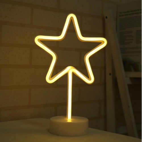 Нічник неоновий лампа No Brand Christmas Star Зірка Нічник неоновий лампа No Brand Christmas Star Зірка