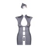 Еротичний костюм стюардеси Obsessive Stewardess 3 pcs costume grey S/M (м'ята упаковка!!!) в інтернет супермаркеті PbayMarket!