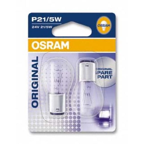 Автолампа ук. OSRAM 7511-02B P21W 24V BA15s 2X10 Blister в інтернет супермаркеті PbayMarket!