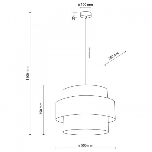 Люстра TK Lighting Calisto Бежевий (TK5419)