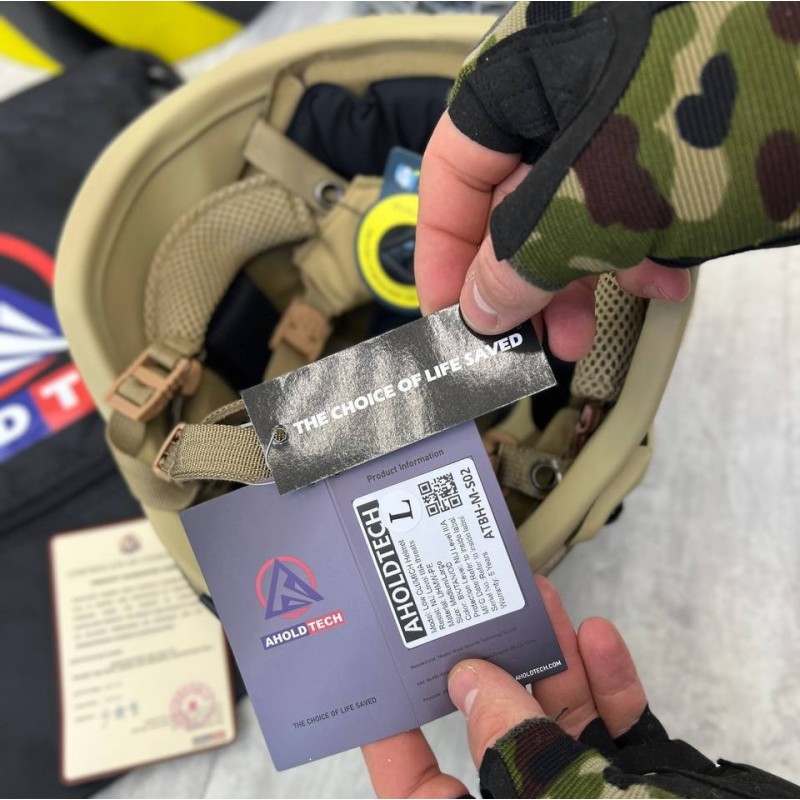 Тактичний шолом Tech F-S02 Ahold Revixun 3А Універсальний Койот