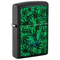 Запальничка бензинова Zippo Cannabis Design Black Light (48736) Запальничка бензинова Zippo Cannabis Design Black Light (48736)