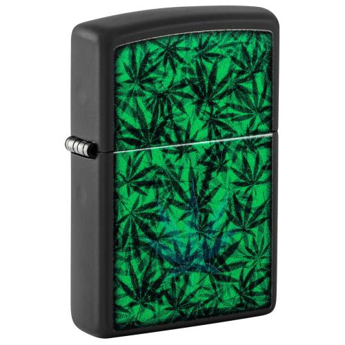 Запальничка бензинова Zippo Cannabis Design Black Light (48736) Запальничка бензинова Zippo Cannabis Design Black Light (48736)