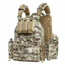 Плитоноска без плит з підсумками Yakeda One Size Мультикам (1771651517)