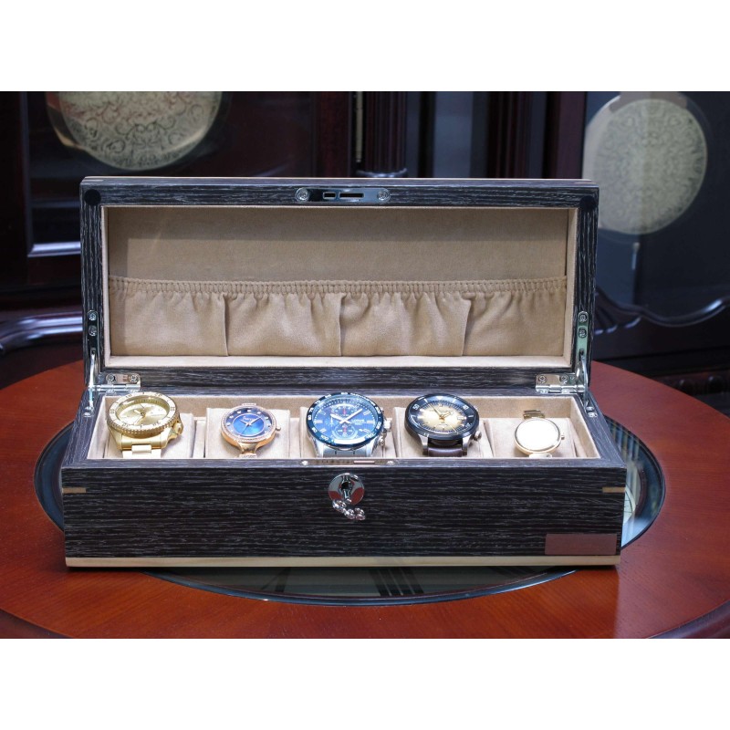 Шкатулка для зберігання годинників Salvadore WB/2320/5.GLX Сірий