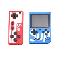 Портативна ігрова ретро приставка з джойстиком 400 ігор Dendy денді SEGA 8bit SUP Game Box синій