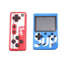 Портативна ігрова ретро приставка з джойстиком 400 ігор Dendy денді SEGA 8bit SUP Game Box синій