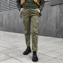 Штани-карго жіночі тактичні Pobedov Tactical V2 358878 XL Хакі (00000005986)