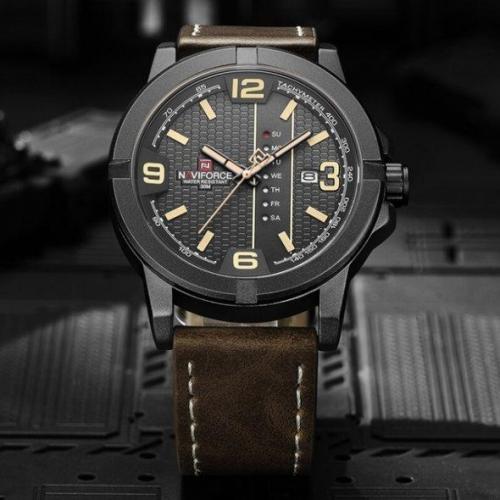 Чоловічий годинник NaviForce Cuba Коричневий Чоловічий годинник NaviForce Cuba Коричневий
