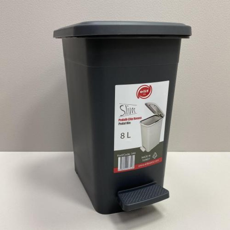 Контейнер для сміття 8 л з педалькою Elif Plastik 344